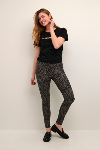 CULTURE Skinny Trousers 'bettine' in Beige