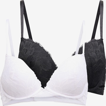 Dorina T-Shirt Rintaliivi värissä musta: etupuoli