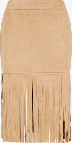 IZIA Skirt in Beige: front