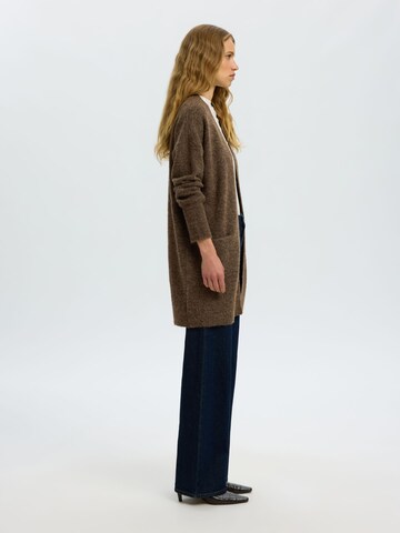 Cardigan SELECTED en marron