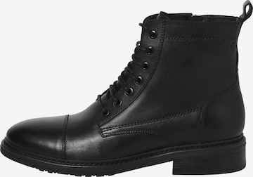 juoda JACK & JONES Auliniai batai su raišteliais 'JFWWENTWORTH': priekis