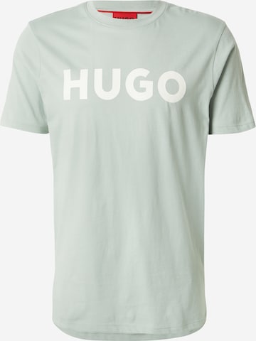HUGO Футболка 'Dulivio' в Зеленый: спереди