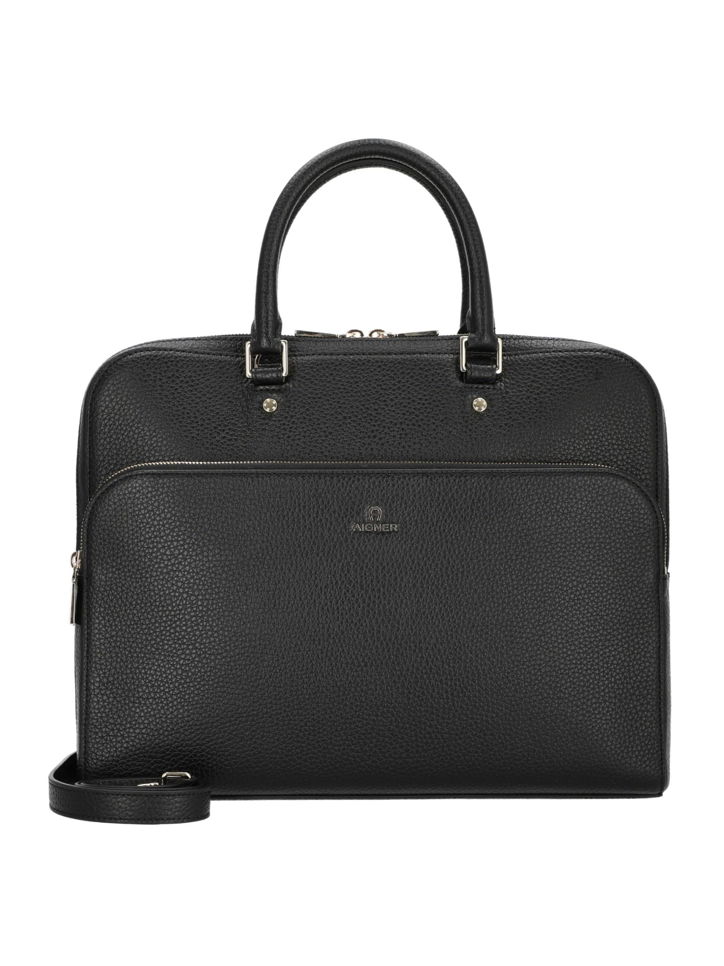 AIGNER Laptoptasche 'Ivy L'‌‌‌‌‌‌‌‌ in Schwarz: Vorderseite