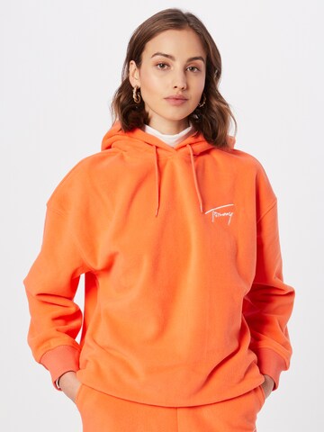 Tommy Jeans Mikina – oranžová: přední strana