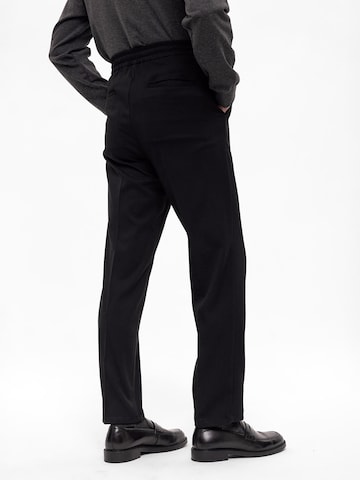 Antioch Regular Trousers with creases in Black