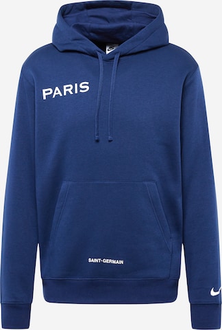 NIKE Sportsweatshirt 'Paris Saint-Germain' in Blauw: voorkant
