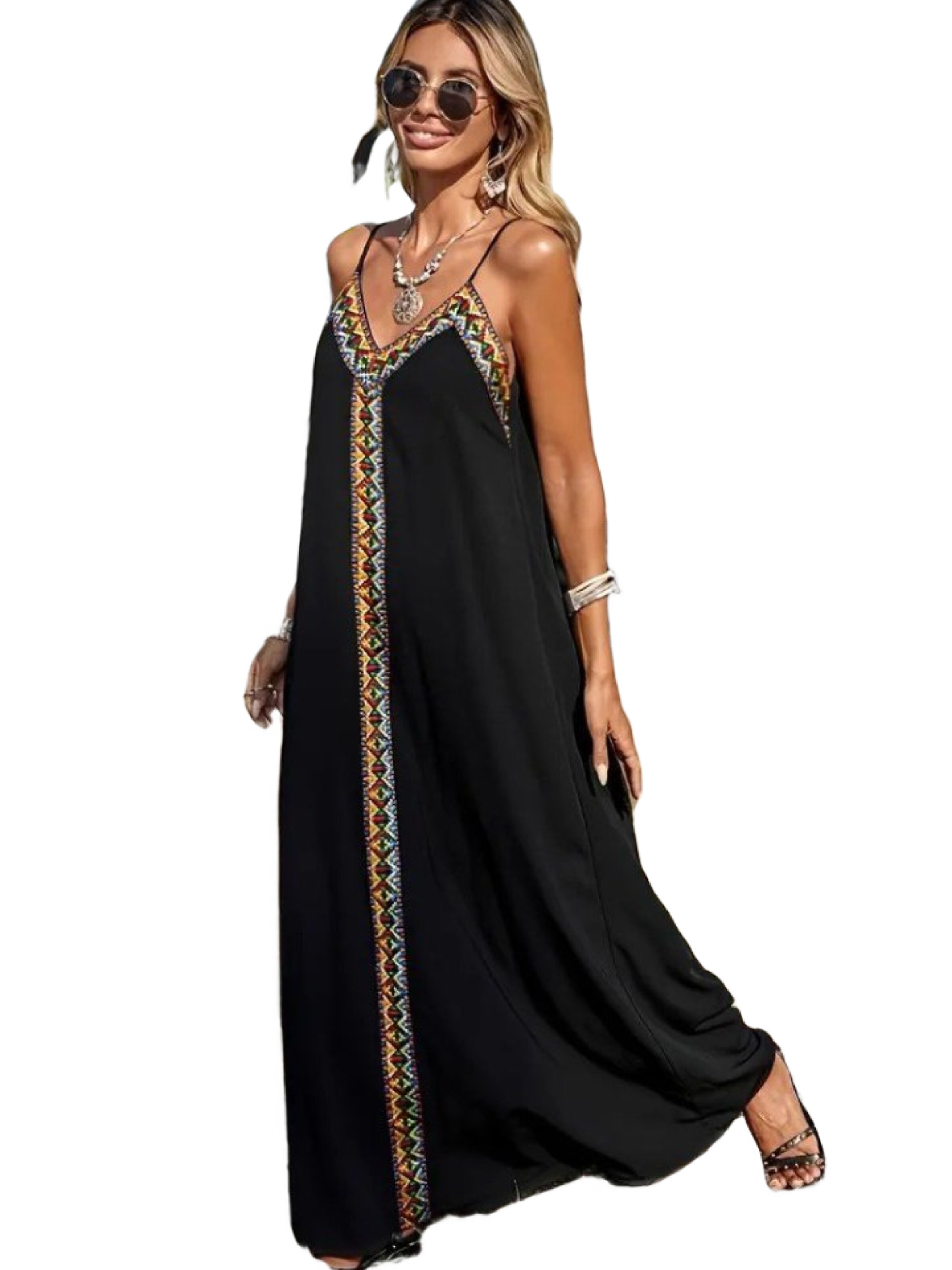 JANE's Kleid in Schwarz: Vorderseite