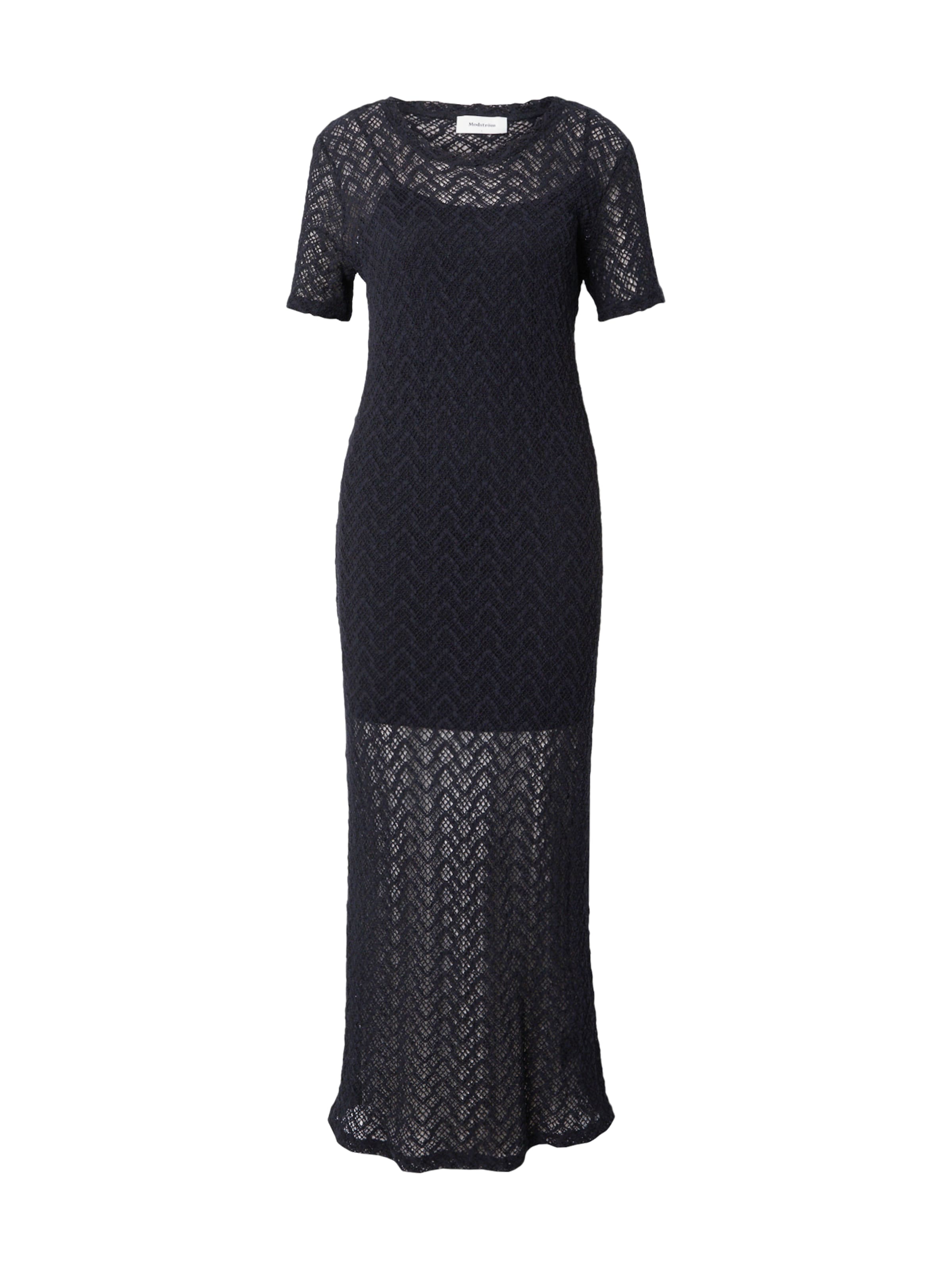 modström Jurk 'Hendrick' in Zwart: voorkant