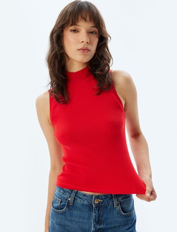 Koton Knitted Top in Red