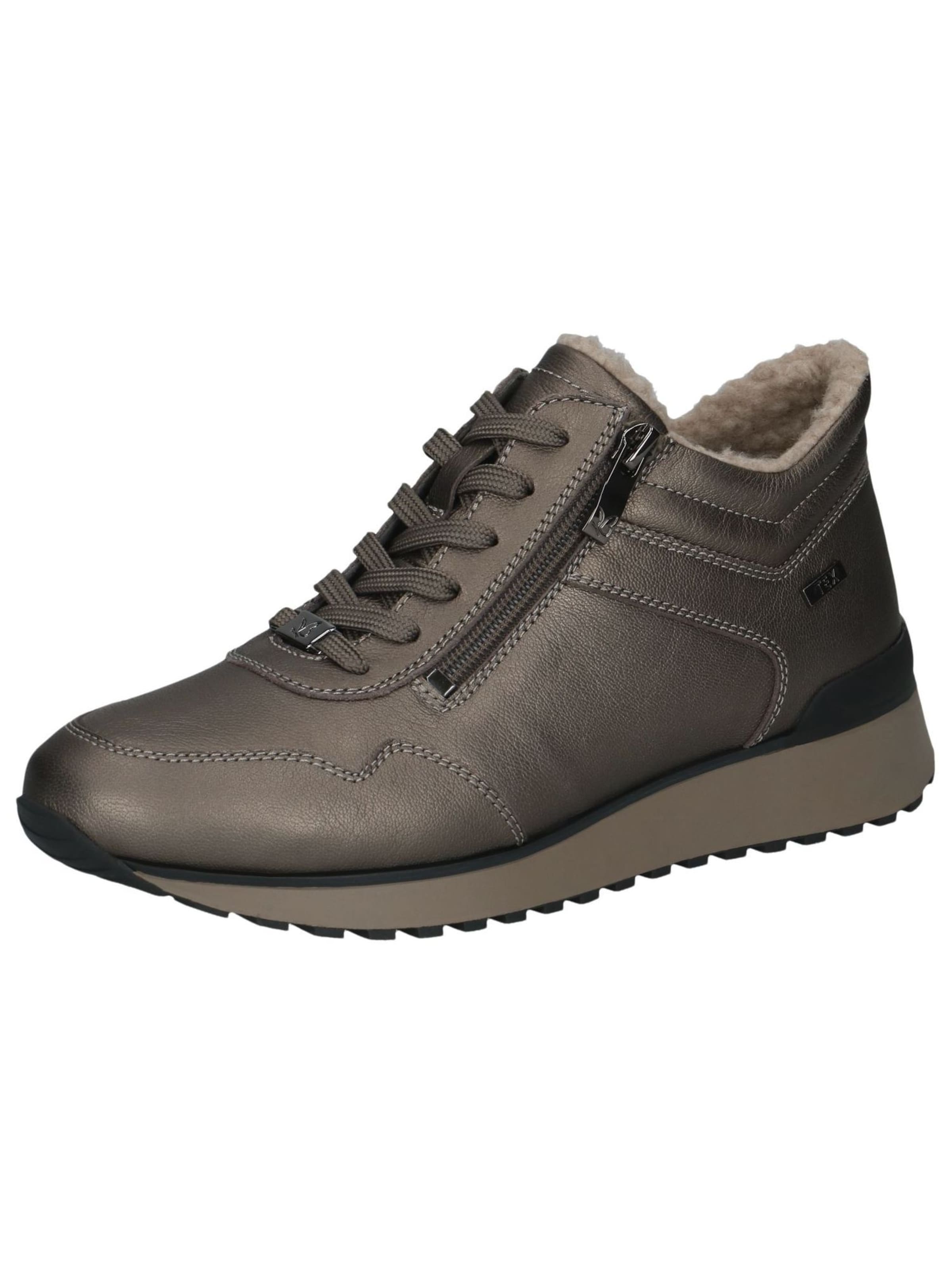 CAPRICE Lace-Up Ankle Boots 'Kaia' in Bronze: front