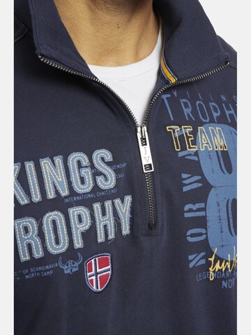 Jan Vanderstorm Sweatshirt ' Thoralf ' in Blauw