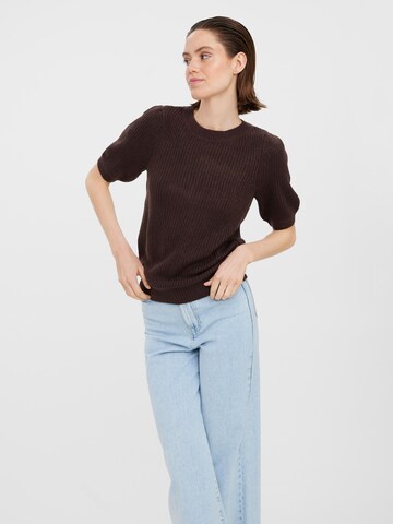 VERO MODA Sweater in Brown: front