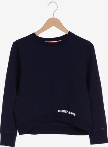 Tommy Jeans Sweatshirt & Zip-Up Hoodie in XS in Blue: front
