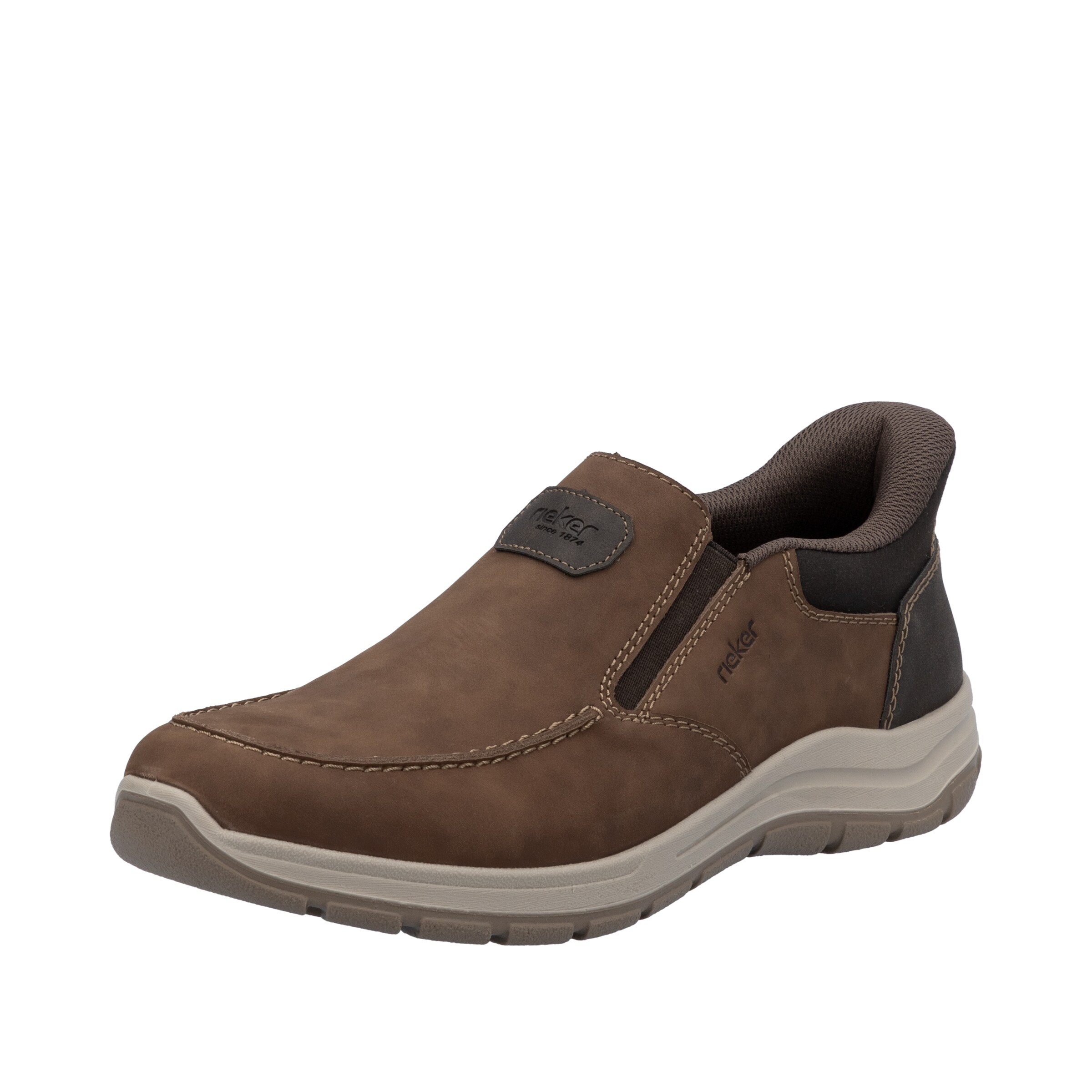 Slip on Rieker en marron : devant