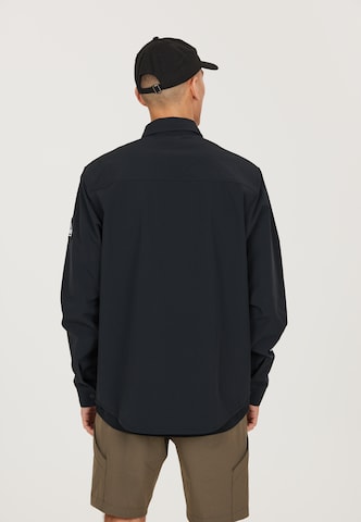 SOS Regular fit Athletic Button Up Shirt in Black