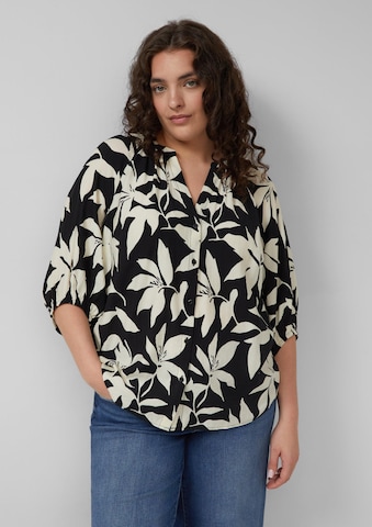 s.Oliver Bluse in Schwarz: Vorderseite