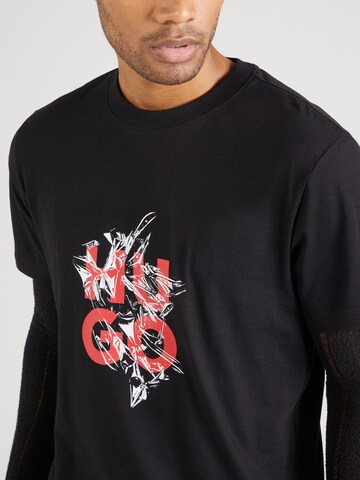 HUGO Shirt 'Daltorip' in Zwart