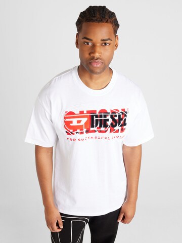 DIESEL Shirt 'T-BOXT' in White: front