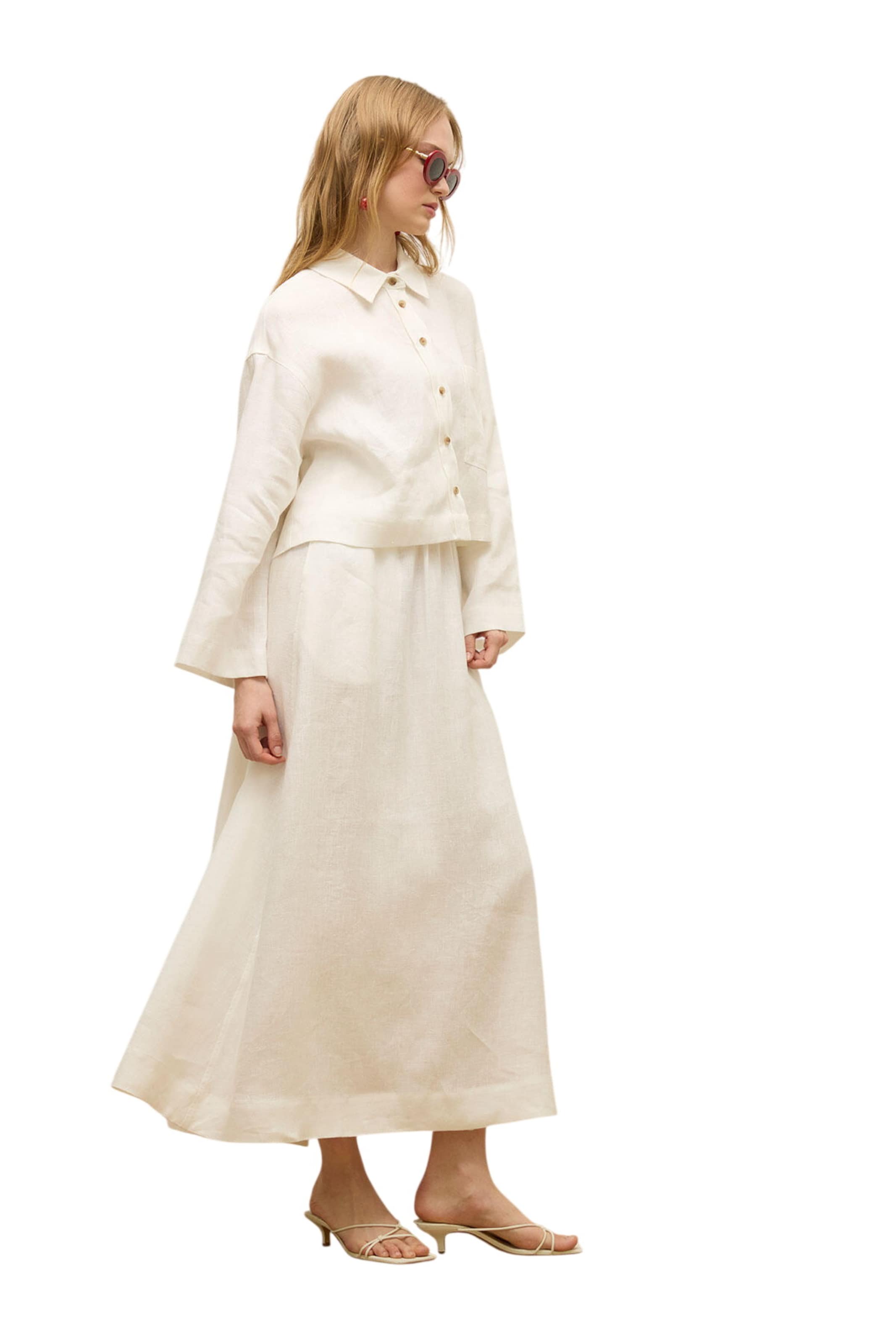 MANUKA Bluse in Beige