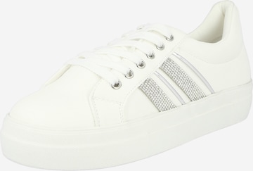 NEW LOOK Rövid szárú sportcipők 'MYSTIC' - fehér: elől
