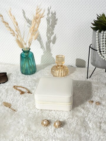 Friedrich23 Sieraden-bewaring 'MILANO Schmucketui in Lizard Optik' in Wit