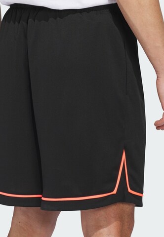 ADIDAS PERFORMANCE Loose fit Sports trousers 'Basketball Badge Of Sport' in Black