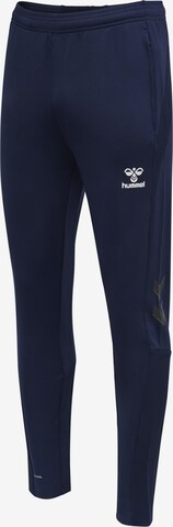 Hummel Slimfit Sporthose in Blau