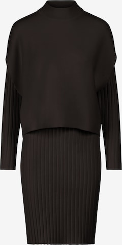 APART Strick Set in Schwarz: Vorderseite