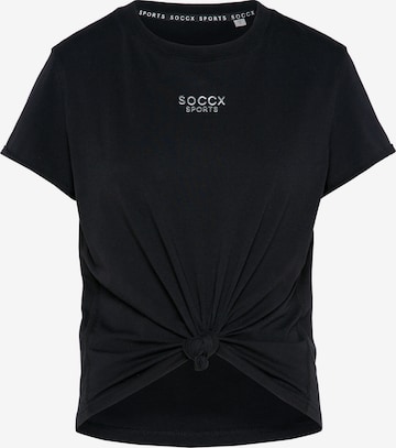 Soccx T-shirt i svart: framsida