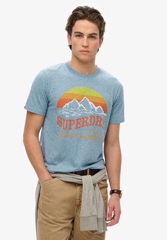 Superdry Shirt in Blauw: voorkant