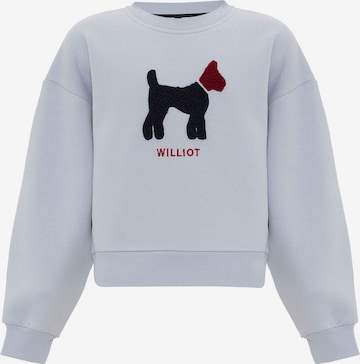 Sweat-shirt Williot en bleu : devant
