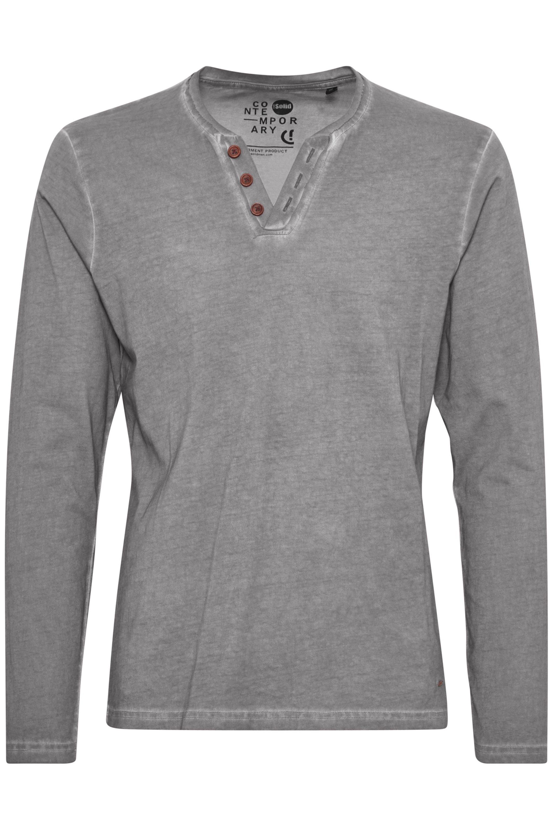 T-Shirt 'Tinox' !Solid en gris : devant