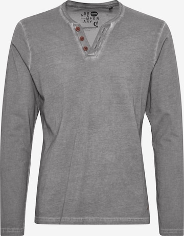 !Solid V-Shirt 'Tinox' in Grau: predná strana