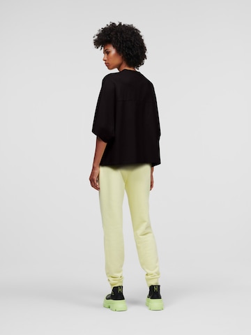 Karl Lagerfeld Oversized bluse 'Ikonik 2.0' i sort