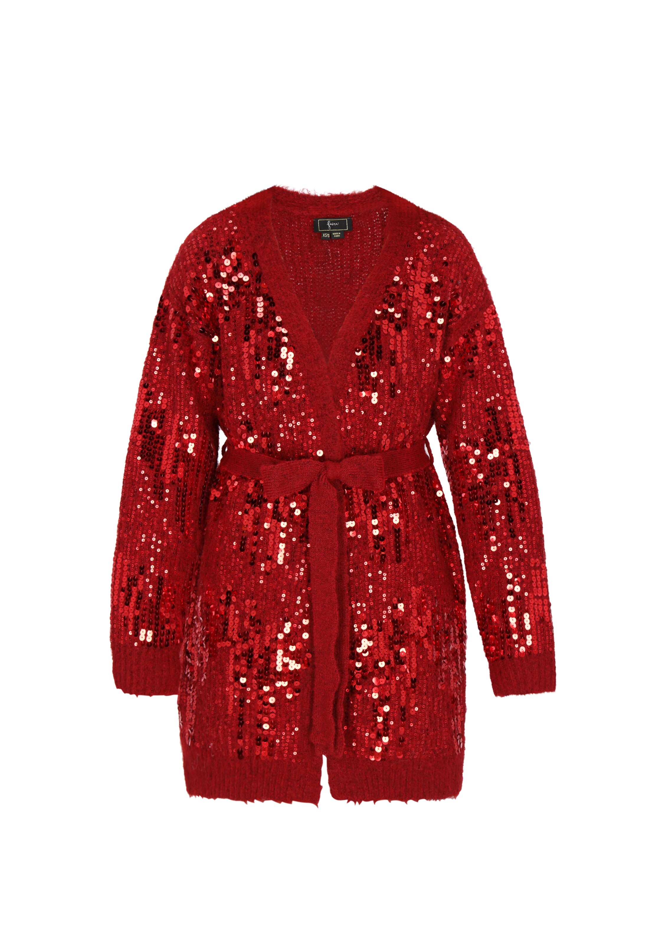 faina - Cárdigan en rojo: frente