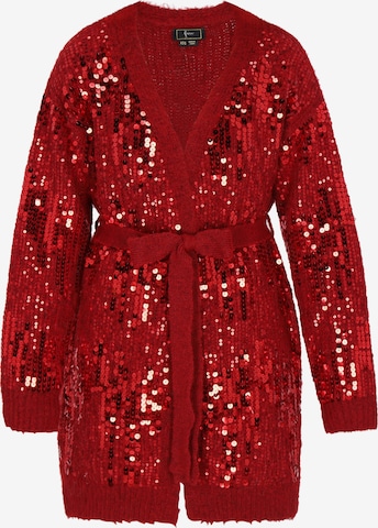 faina - Cárdigan en rojo: frente