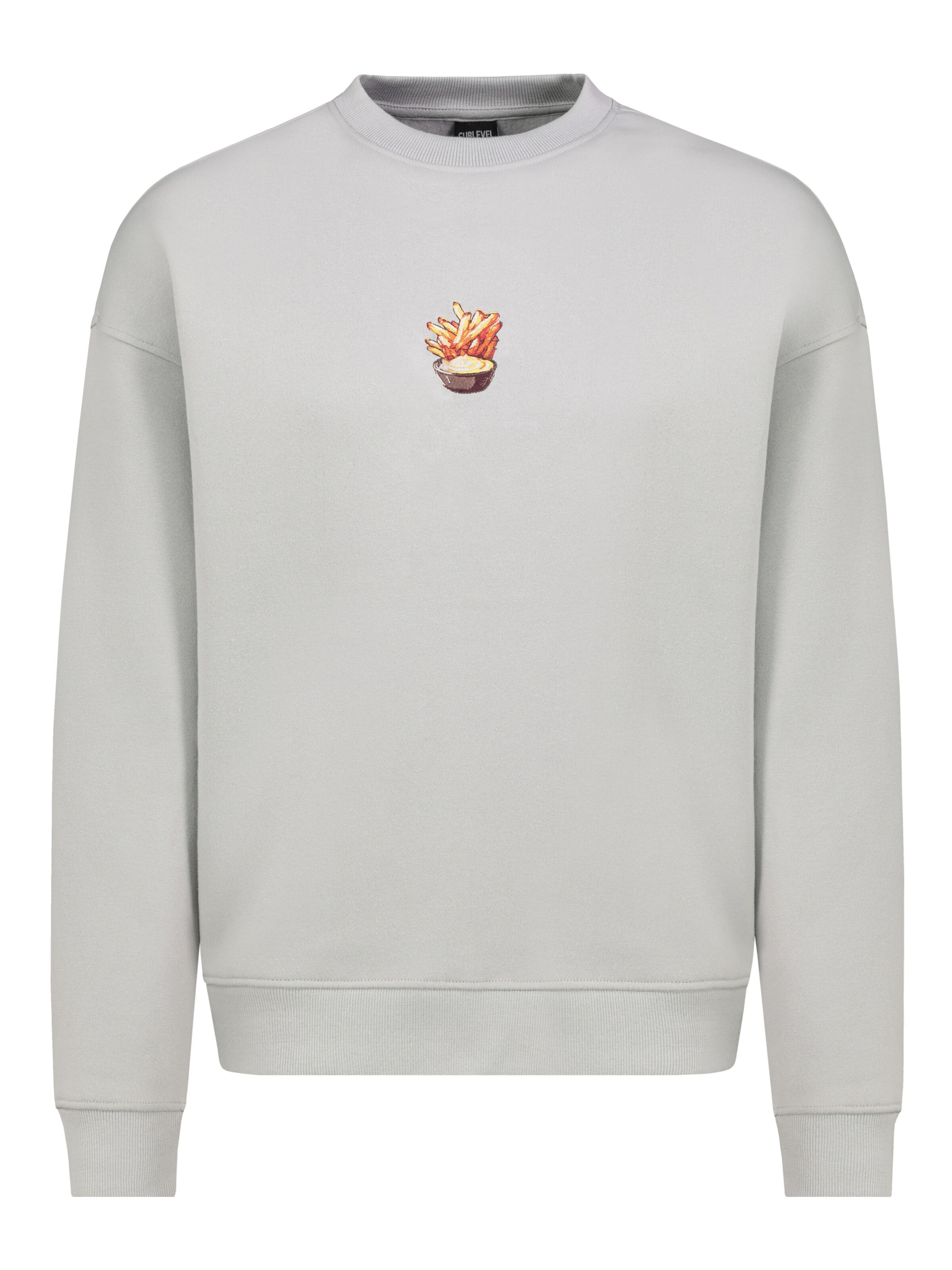 Sublevel Pullover in Grau: Vorderseite