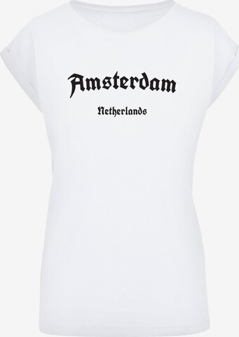 Merchcode Shirt 'Amsterdam' in Wit: voorkant