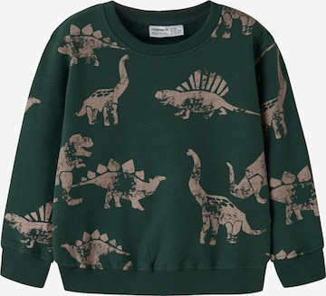 NAME IT Sweatshirt in Groen: voorkant