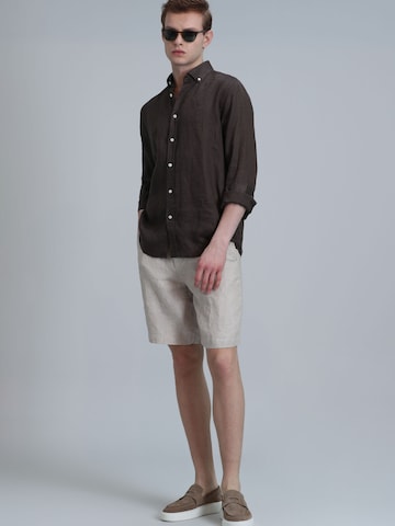 Lufian Slim fit Trousers 'Zegler' in Beige