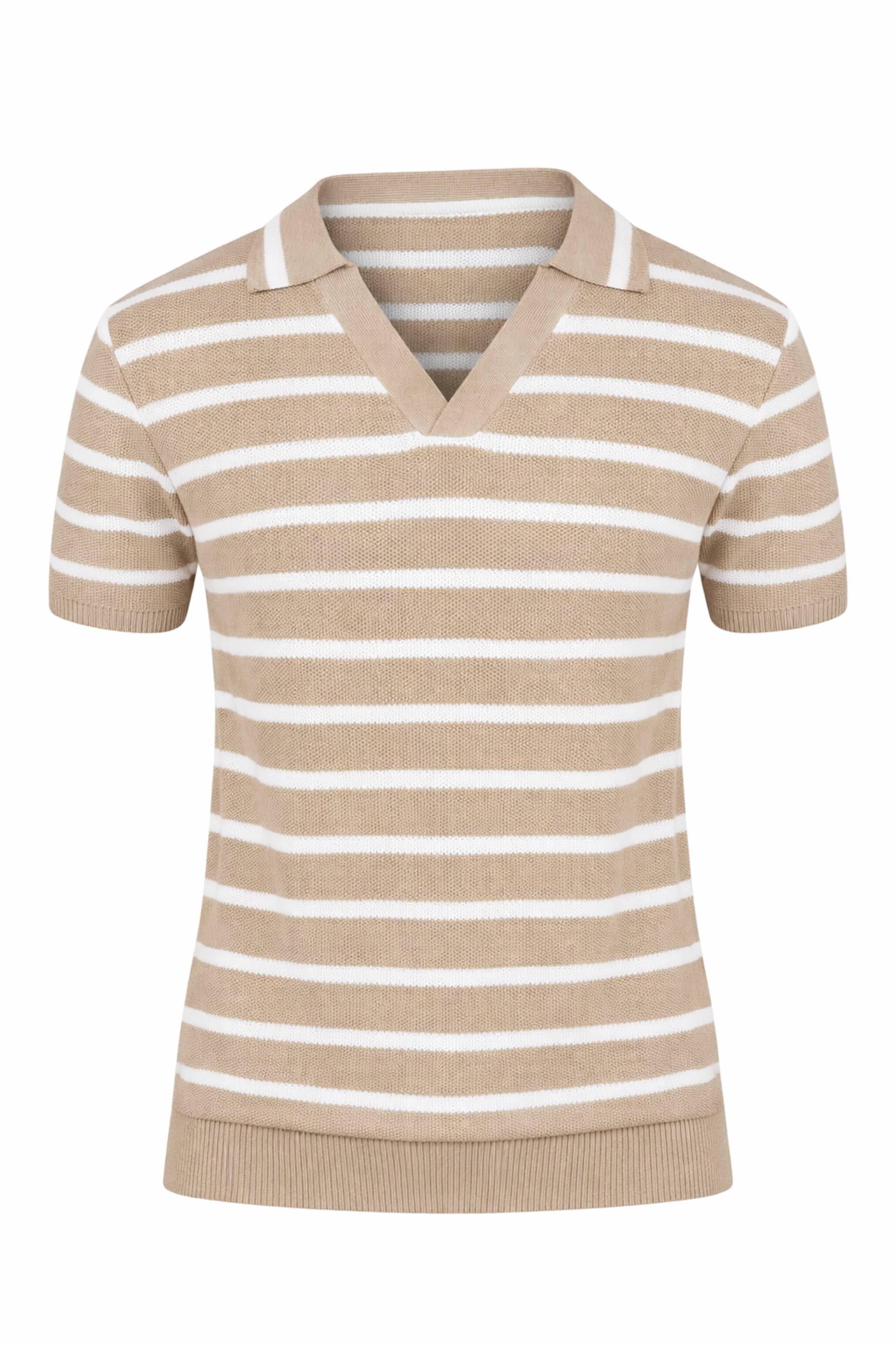 BRAVE SOUL Pullover i taupe / hvid, Produktvisning