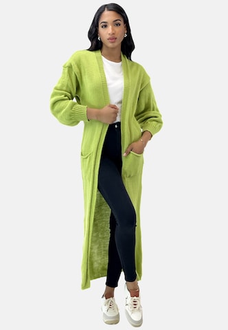 Elara Knitted coat in Green
