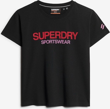 Superdry Performance Shirt in Black: front