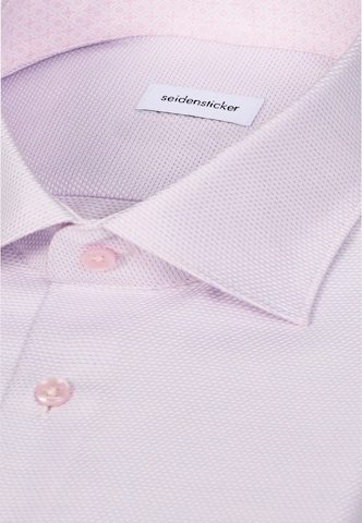 SEIDENSTICKER Slim fit Business shirt in Pink