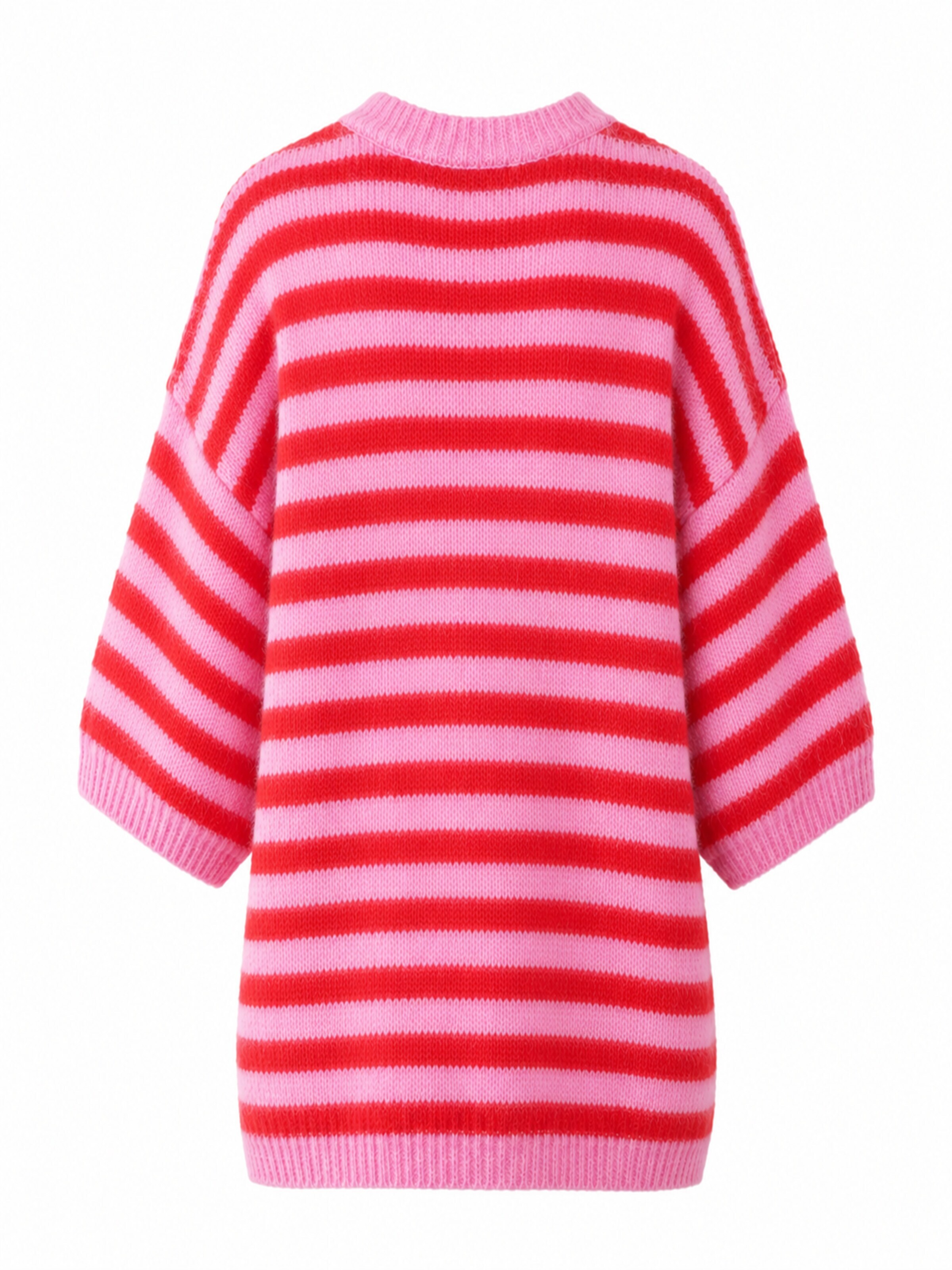 Pullover extra large 'UNICORN Women's Pink & Red Striped Knit Sweater with Short Sleeves s m l xl' di UNICORN in rosa