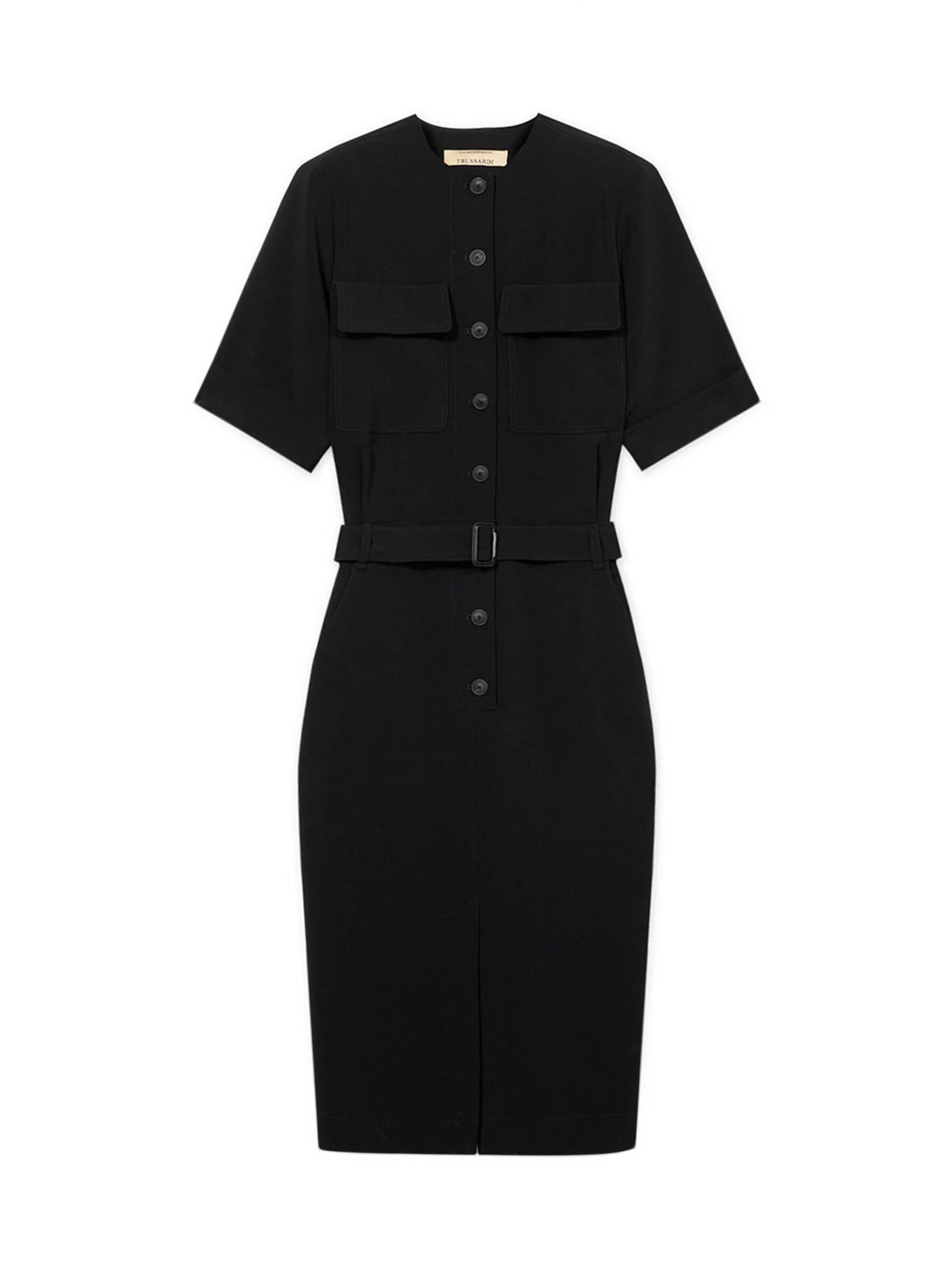 Robe-chemise Trussardi en noir : devant