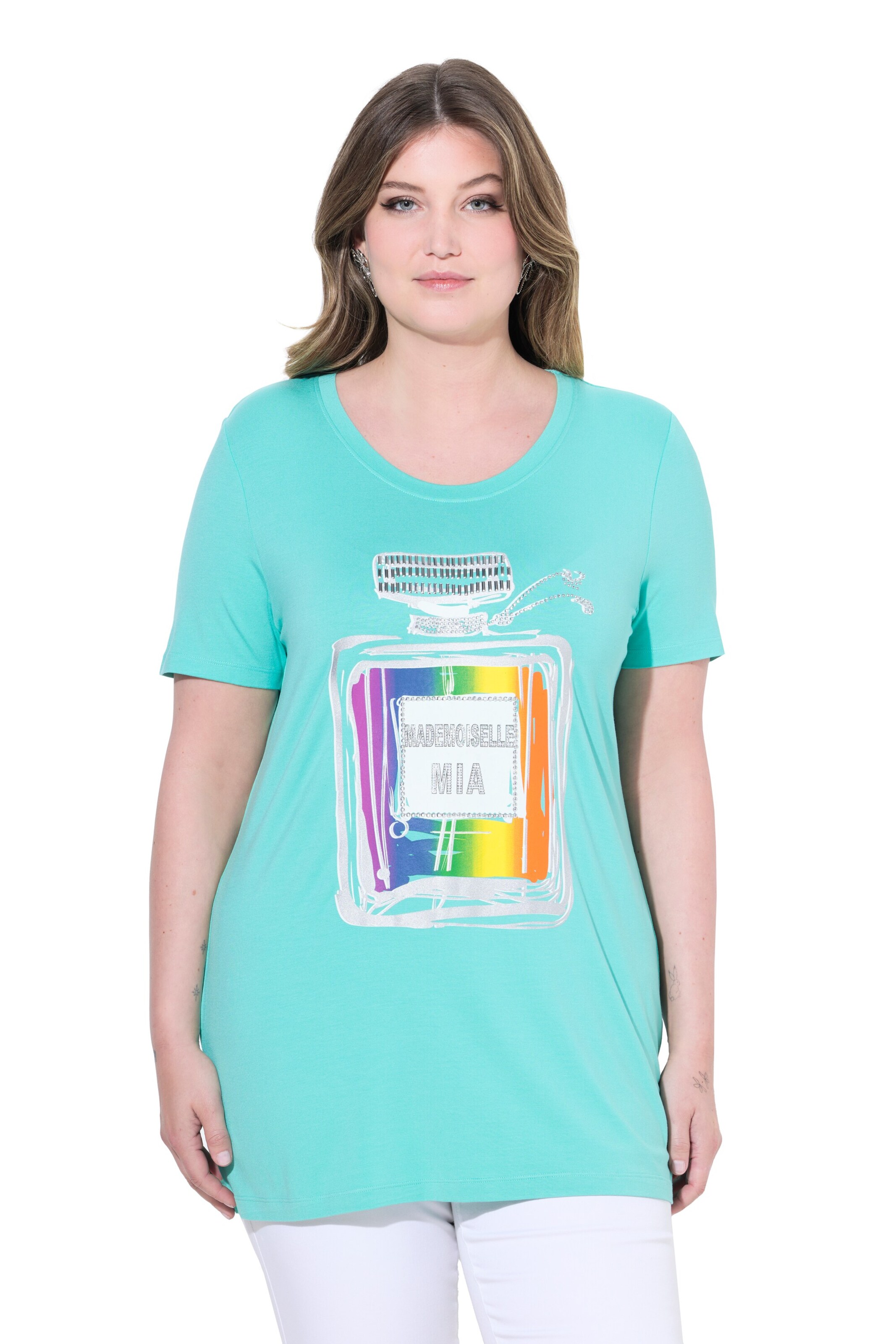 T-shirt MIAMODA en bleu : devant