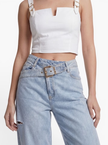 Wide leg Jeans 'Elin' de la Hoermanseder pe albastru