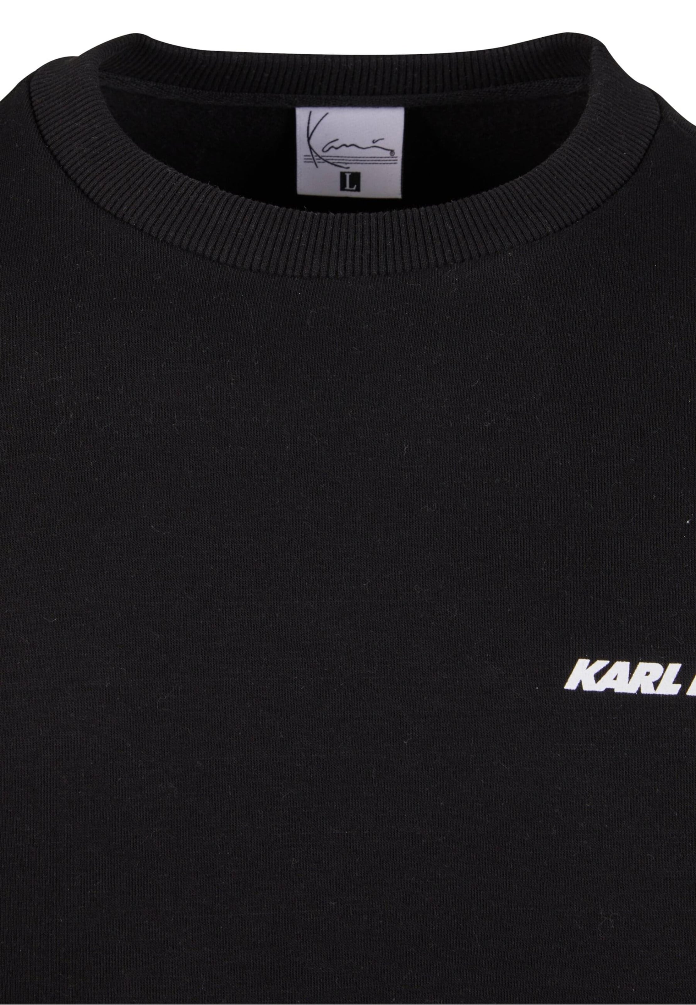 Felpa 'Woven Signature Resist Love Crew' di Karl Kani in nero
