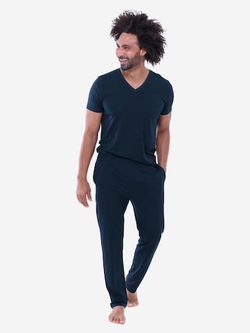 Mey Pyjama kurz 'Dry Cotton'‌‌‌ in Blau